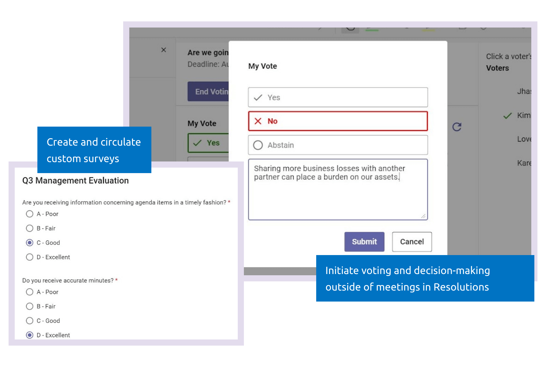 Solicit responses with Surveys